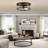 2 Light Farmhouse Flush Mount Ceiling Light-2 Pack (Bulbs Not Included)