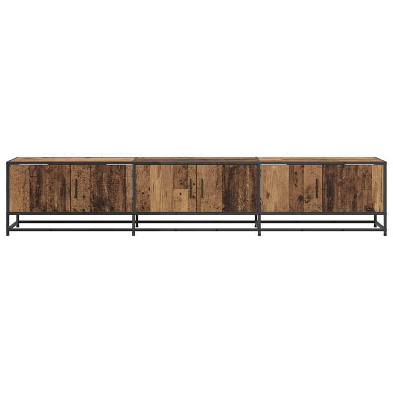 TV Cabinet Engineered Wood, Old Wood, 41cm H x 210cm L x 35cm W