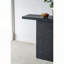 Table basse carrée avec base piédestal - Noir