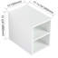 Tablettes de rangement murales blanches lustrées 12 po pour petits espaces