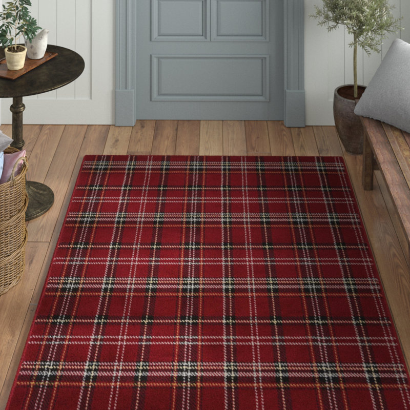 Sandweiler Plaid Area Rug, Rectangle 239 x 300cm