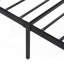 Lit simple en métal noir - stable, chambre silencieuse essentielle, caractéristique de confort,