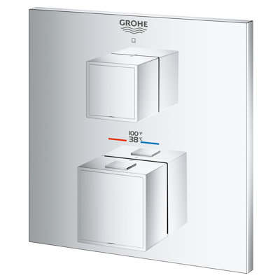 Grohtherm Cube® Single Function 2-Handle Thermostatic Trim