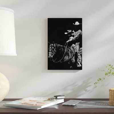 « scratching rodeo ii », impression sur toile