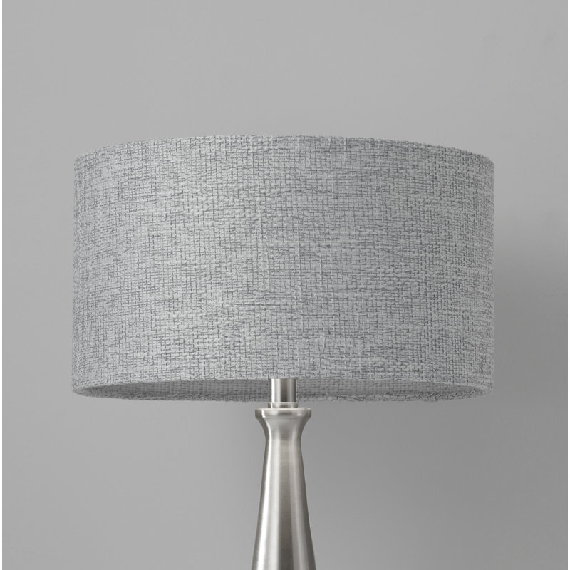 Spadina Metal Table Lamp, Brushed Steel