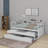 Twin XL Wood Daybed With 2 Trundles, Storage Cubbies, 1 Light For Free And USB-411093081