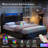 Sharella Upholstered Storage Bed With Charging Station And LED Lights-1555297248