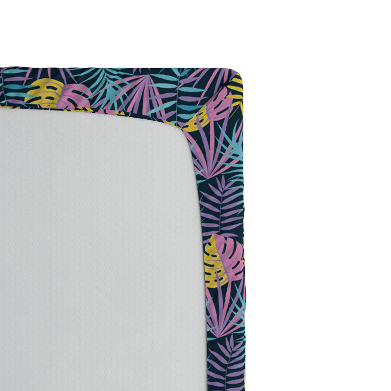Microfiber Floral Fitted Sheet, Twin Fitted Sheet