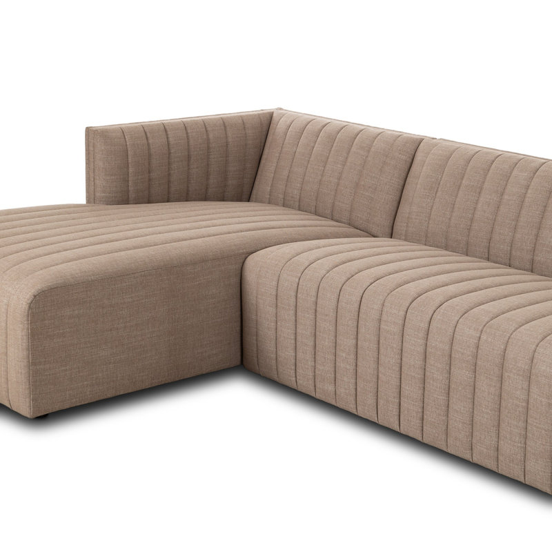Augustine Chaise Sectional, Right Hand Facing, 26.5" H x 126" W x 64" D