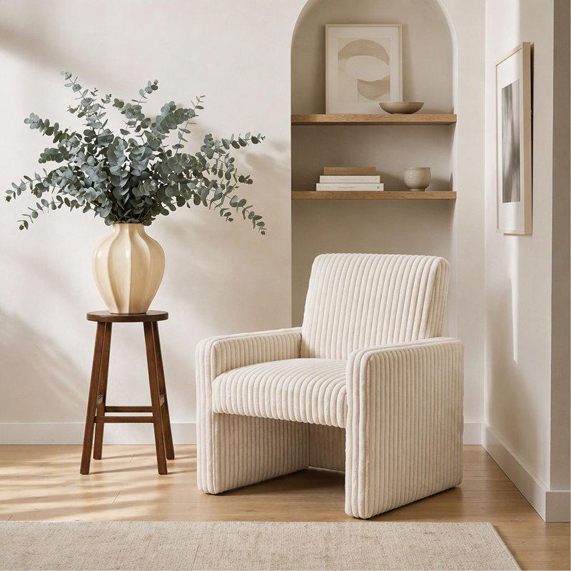 Fauteuil d'appoint Margate G00718-C, Ourson blanc