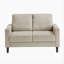 Causeuse rembourrée en velours côtelé taupe Modern-362032317