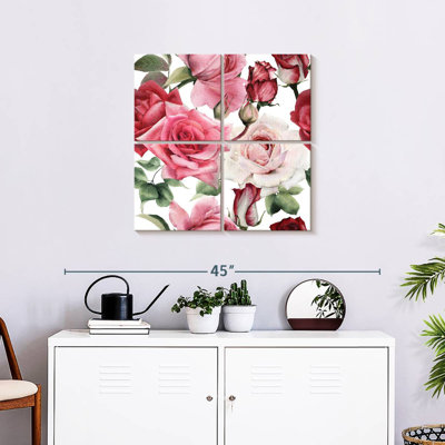 Harnek roses en fleurs