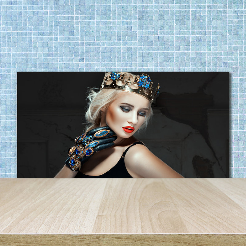 Aliaksandra 50cm W x 100cm L Glass Peel and Stick Panel