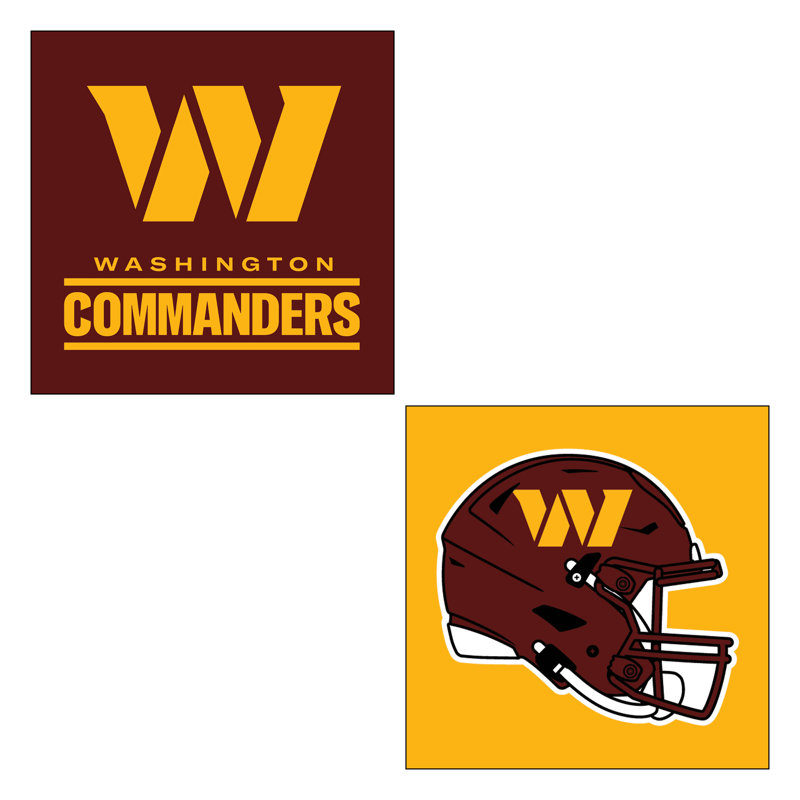 " Washington Commanders " 2 - Pieces