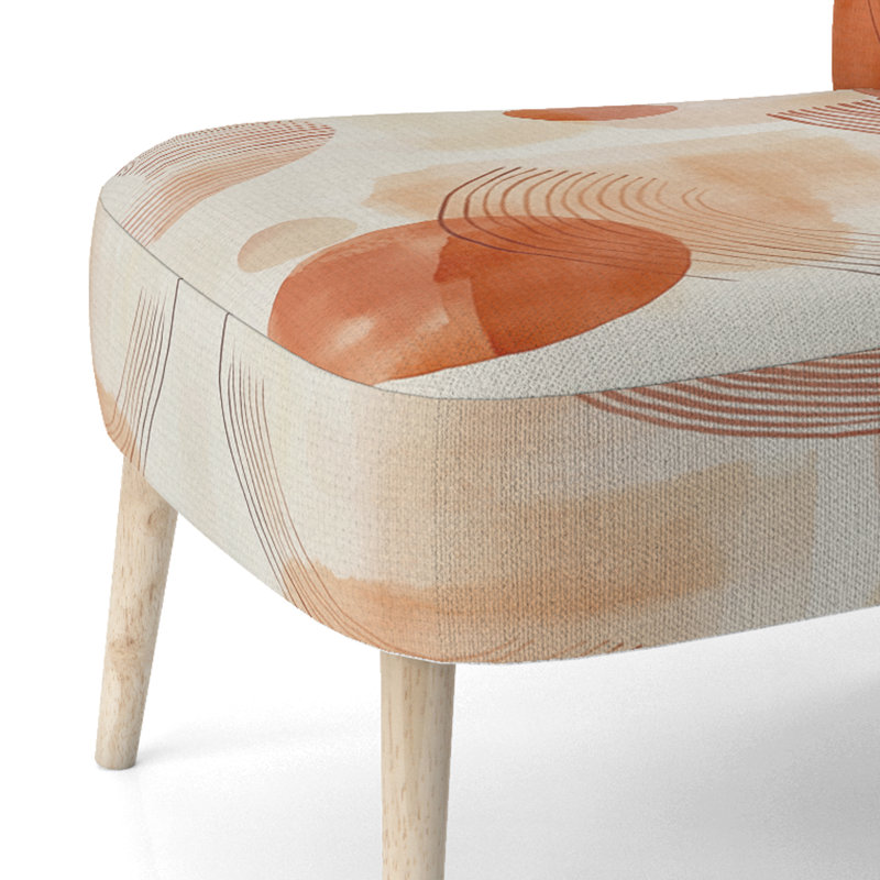 Upholstered Accent Chair, Side Chair Armless