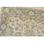 Tapis jaune / gris en laine noué à la main de conception unique 3 pi 11 po x 6 pi 1 po
