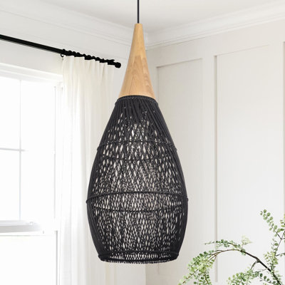 Corlyn 1 - Light Natural Geometric Pendant