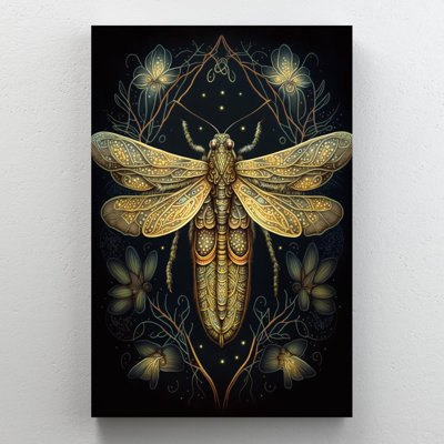 «Daisies And Firefly», impression sur toile tendue