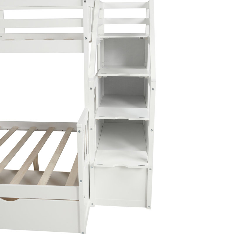 Bunk Bed With Drawers, White