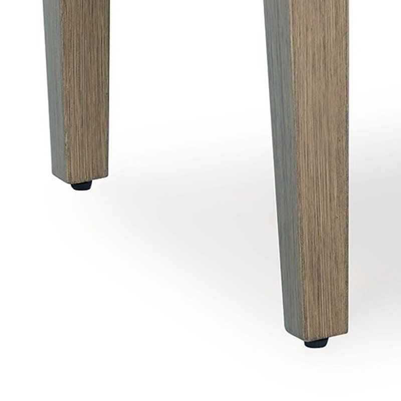 Table basse d'extérieur Inaya, brun, plateau en pierre frittée beige, 49 po