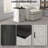 End Table with Charging Station and USB Ports, Farmhouse Side Table with Storage Cabinet for Living Room,wood