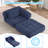 66" Multi-Functional Folding Sofa Bed with Removable Cushions-1612416090