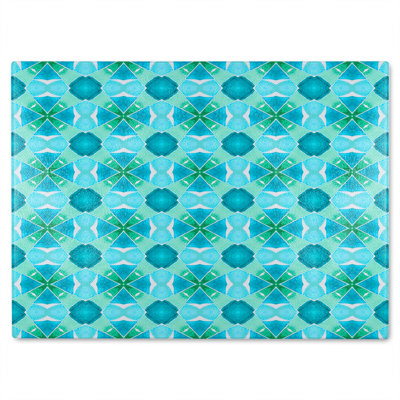 Cool Boho Chic Summer Glass Chopping Board