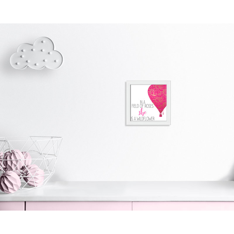 Il s’agit d’un wildflower, H 12 po x l 12 po x P 0,63 po, Cadre blanc