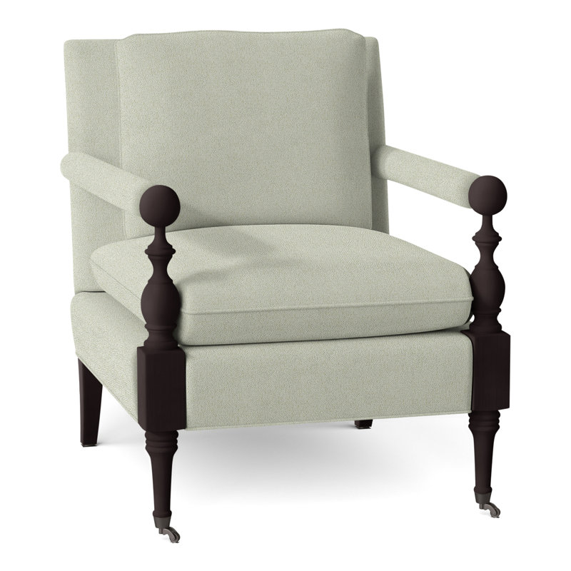 Fauteuil Leslie, 8794 parchemin 100% oléfine, Espresso