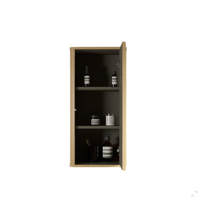 Bathroom Floating Side Cabinet, Wall-mounted Storage Cabinet for Small Spaces, Pre-assembled