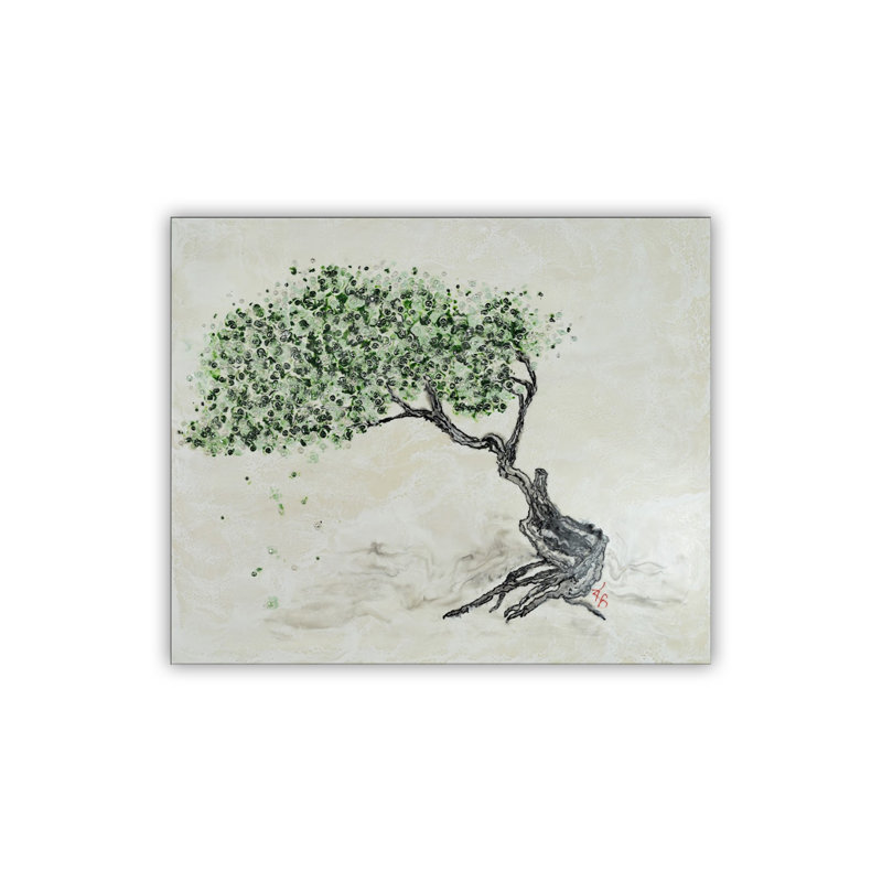 Art mural sur toile "Printemps flottant", Cadre flottant noir, H 12 po x l 16 po