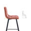 Breyson Upholstered Counter Stool with Metal Frame-1157382917
