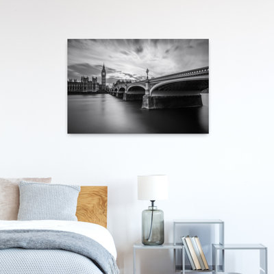 Big Ben Westminster Bridge Dramatic Abstract Contemporary Architecture City Wall Art