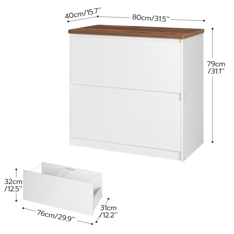31.5'' Wide 2 -Drawer File Cabinet