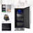 Velivi 127 Cans 3.1 Cubic Feet Built-In & Freestanding Beverage Refrigerator with Digital Control, Security Lock, and Blue LED Light