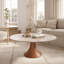 Table basse Mid-Century moderne en marbre effet pierre de marbre-1737509384-1758335234