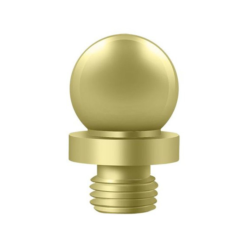 Ball Tip Door Hinge, Polished Brass