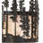 10" Wide Tall Pines Pendant