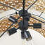Lustre tambour en rotin 6 lumières Coreon