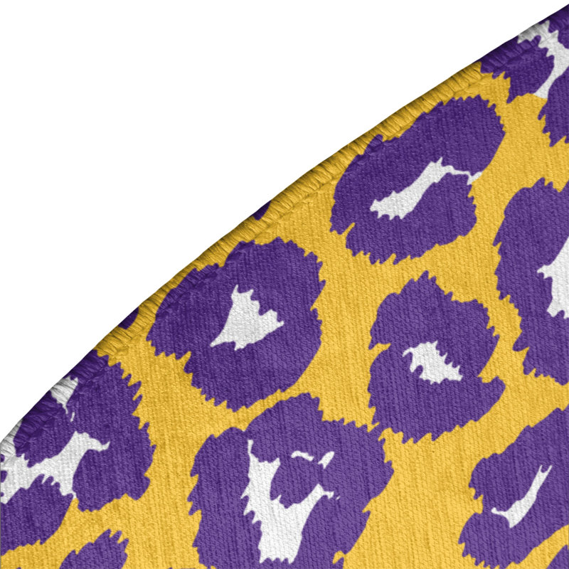 Animal Print Indoor Rug, Round 5'
