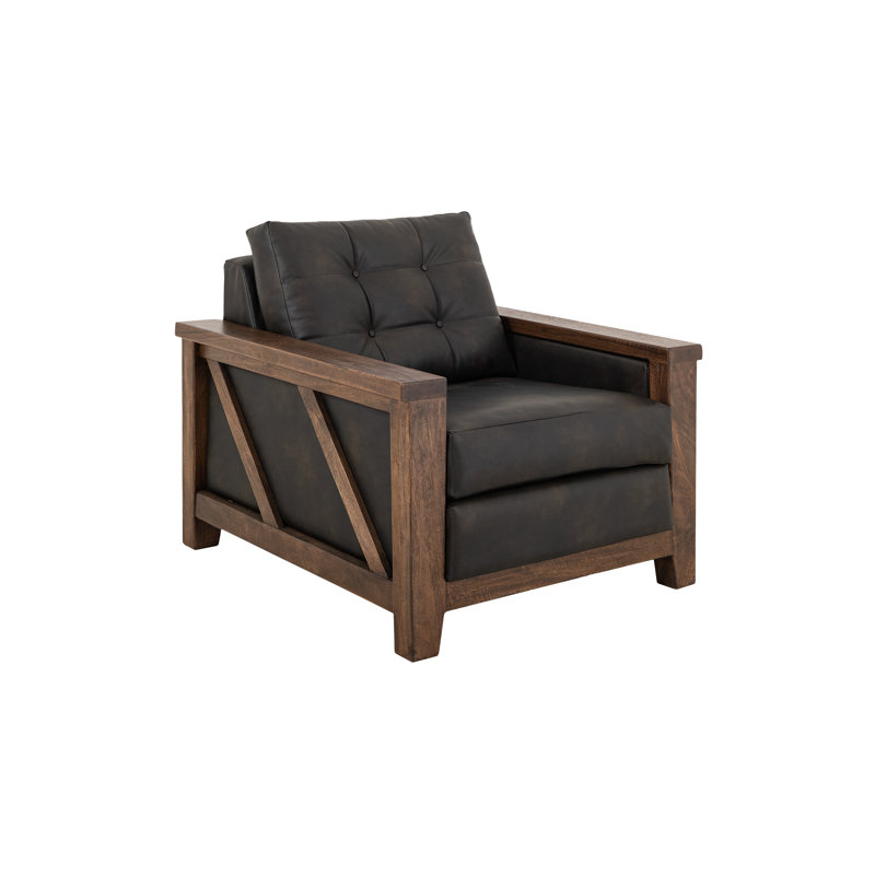 Structure et base en bois, fauteuil