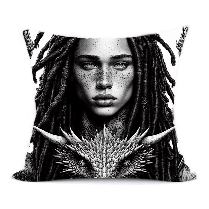 Abstract Reversible Throw Pillow