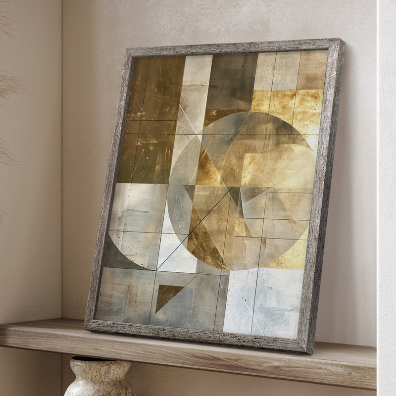 ABSTRACT Series C Framed Print - Solid Wood, 11" H x 9" W
