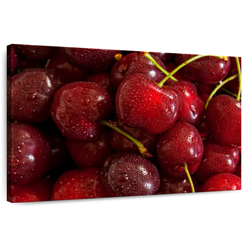 Yarlin Red Cherries, 16" H x 24" W