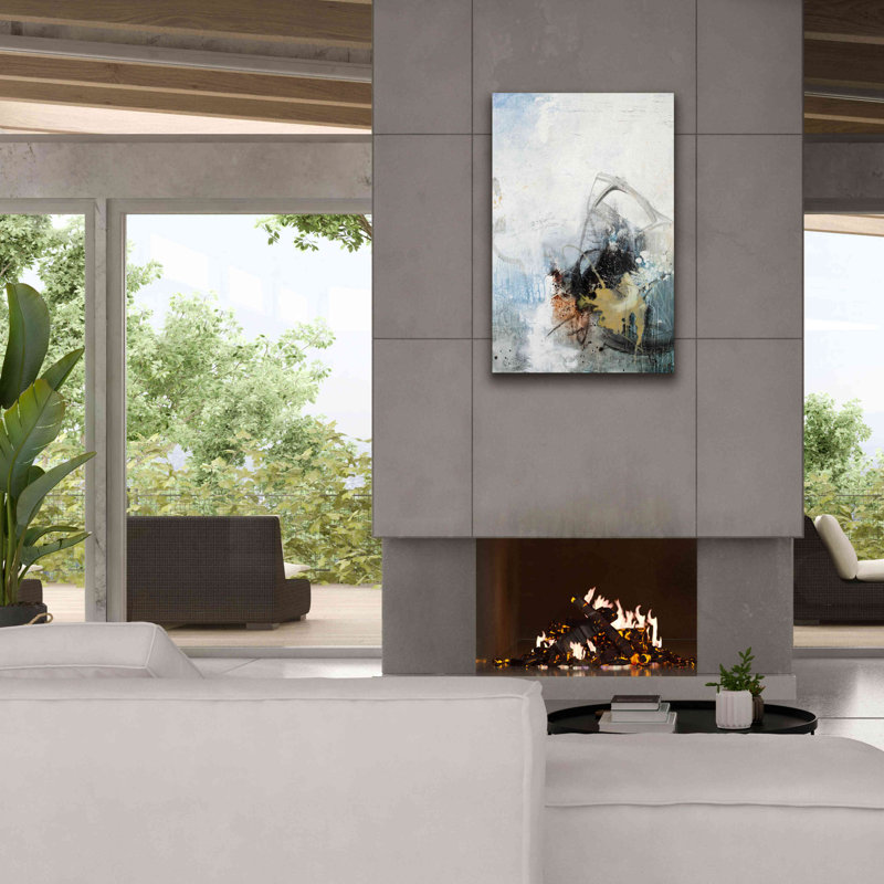 "L'implosion" par Design Fabrikken sur toile, H 40 po x l 26 po x P 1,5 po