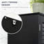 Armoire autoportante noire avec 2 armoires-1081689408