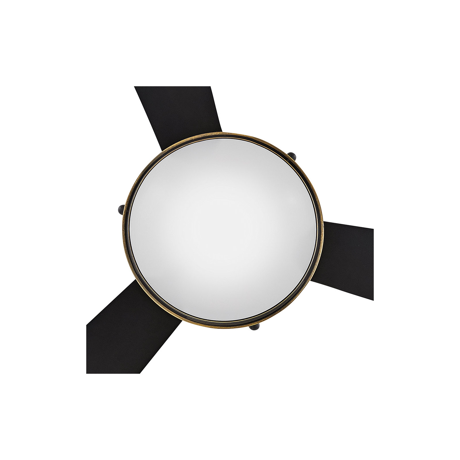 Burghard 50'' 3 Blade Ceiling Fan with LED Light Kit, Matte Black/Gold