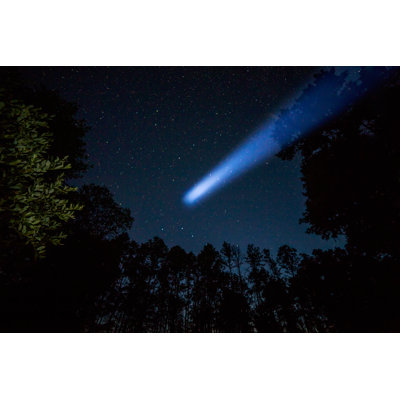 Comet In Night Sky 1 Piece Wrapped Canvas Wall Art