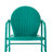 Burley 3 Pieces of Outdoor Rocking Chair Set Turquoise Gloss - Side Table & 2 Rocking Chairs-101046020