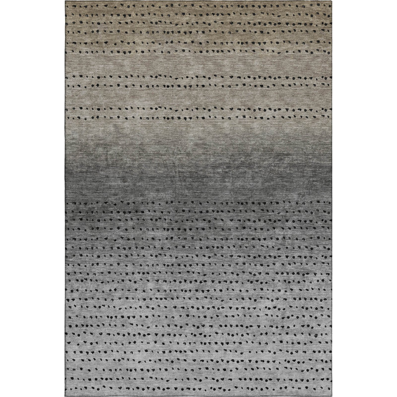 Premium Machine Washable Ansley Abstract Rug, Rectangle 10' x 14'